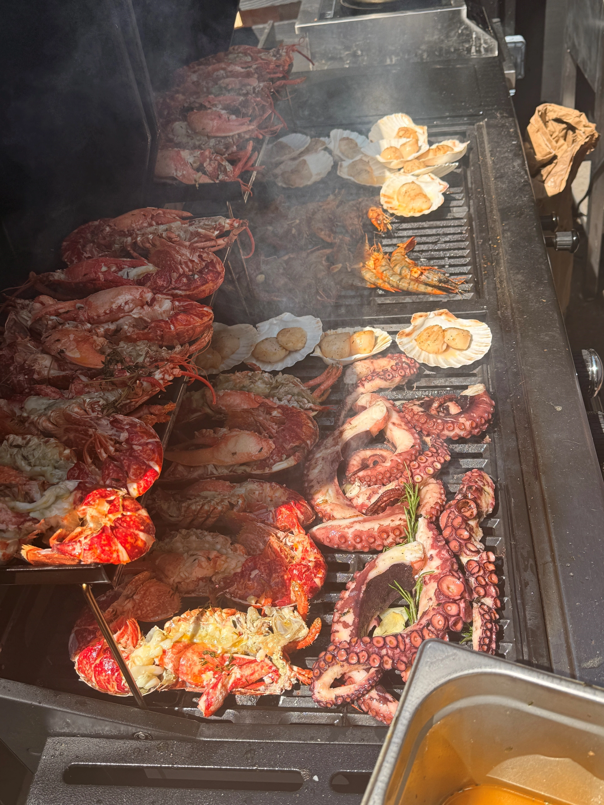 Sizzling Lobster and Sea Food Braai